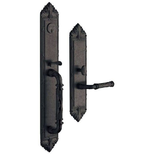 Baldwin Entry Handlesets Distressed Oil Rubbed Bronze 6952.402.LENT - main