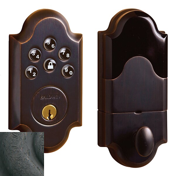 Baldwin Estate Distressed Oil Rubbed Bronze Deadbolts 8252.402.AC1 - main