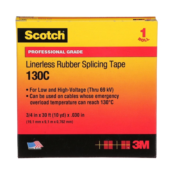 3-M 130C-1-1/2X30FT LINERLESS RUBBER TAPE 1-1/2-INCH X 30-FEET