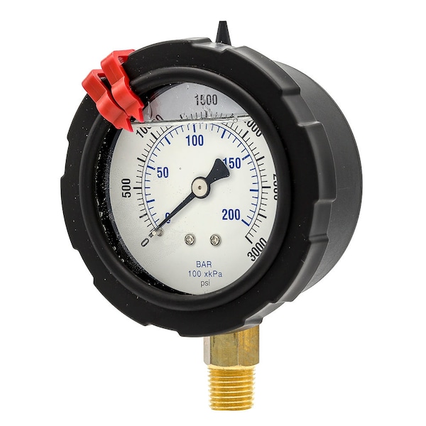 Pic Gauges 2 1/2 in Dial, 1/4 in NPT Lower Location, polypropylene Case Material 701L-254P - main