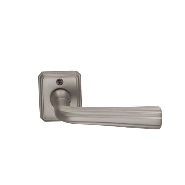 Omnia Lever Rectangular Rose Pass 2-3/4" BS T 1-3/8" Doors Satin Nickel 706 706/RTA.PA15 - main