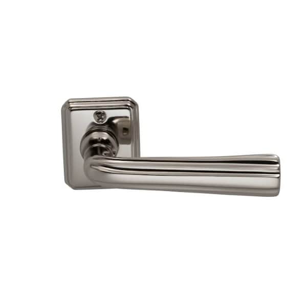 Omnia LVR Rectangular Rose Pass 2-3/8" BS T 1-3/8" Doors Bright Nickel 706 706/RT.PA14