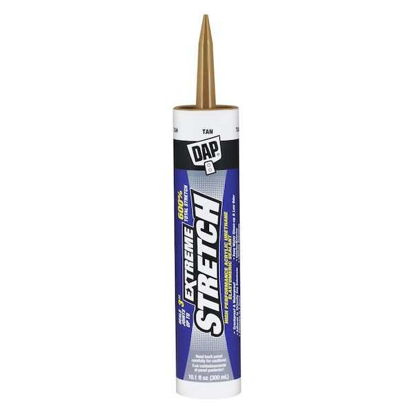 Dap Extreme Stretch Acrylic Urethane, 10 oz, Cylinder, Acrylic Urethane Base, Tan 7079818718 - main