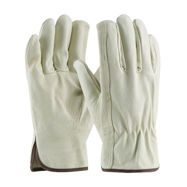 Pip Drivers Gloves, Pigskin, Keystone Thumb, L 12 PK 70-368/L - main