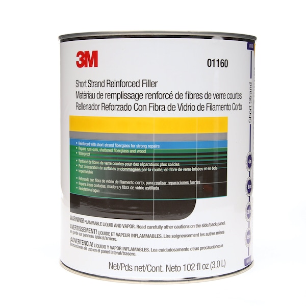 3M Short Strand Reinforced Filler, 01160, 1 gal, 4 per case 01160 - main