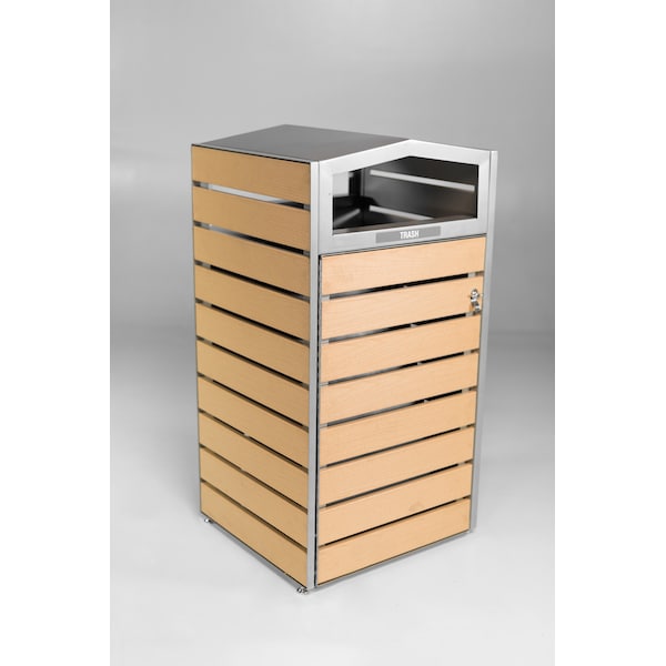 Commercial Zone Products Woodview Waste Container, Double-Sided 736572 - main