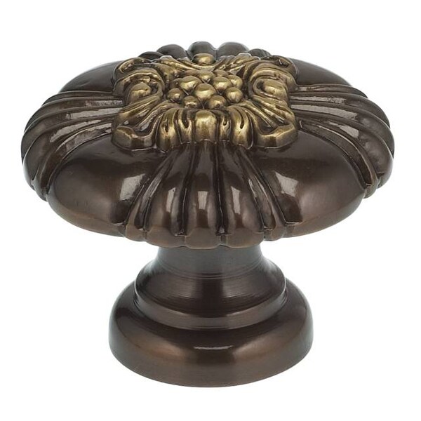 Omnia Ornate Cabinet Knob Shaded Bronze 1-3/8" 7417/35.SB - main