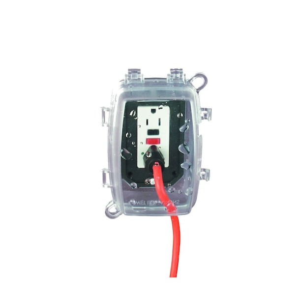 Intermatic Electrical Box Cover, Single Gang Box Type, 1 Gang Gang(s