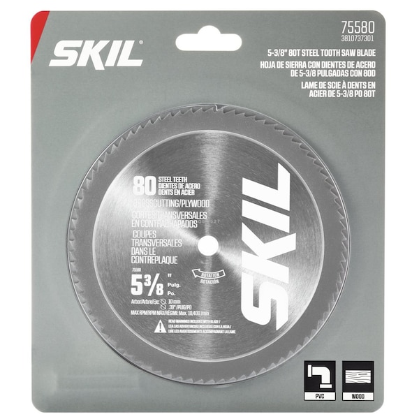 Skil Steel CSB Vnl Plst Plwd 75580 5-3/8" 80T 75580 - main