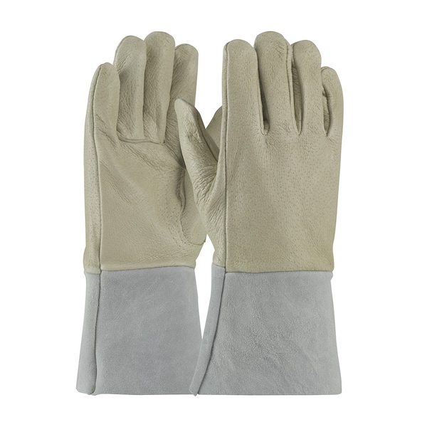 Pip MIG/TIG Welding Gloves, Pigskin Palm, S, 12PK 75-320/S