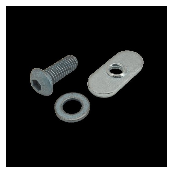 80/20 M6-1.00 Socket Head Cap Screw, Button, Blue Zinc Plated Steel, 16 mm Length 75-3409 - main