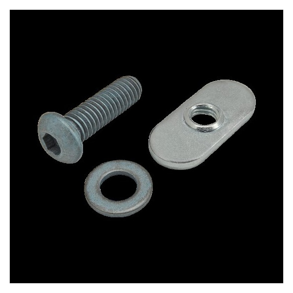 80/20 M6-1.00 Socket Head Cap Screw, Button, Blue Zinc Plated Steel, 20 mm Length 75-3410 - main