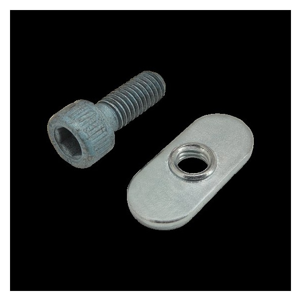 80/20 M6-1.00 Socket Head Cap Screw, Blue Zinc Plated Steel, 16 mm Length 75-3413 - main