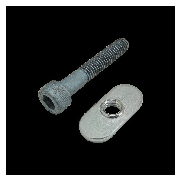 80/20 M6-1.00 Socket Head Cap Screw, Blue Zinc Plated Steel, 35 mm Length 75-3417 - main