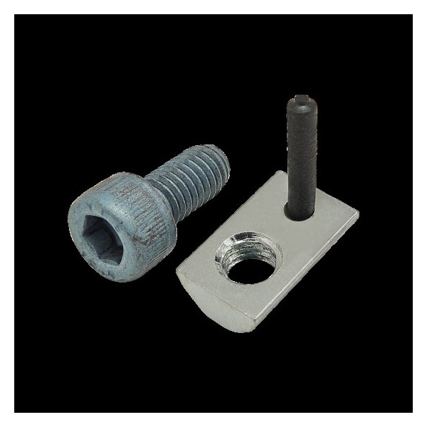 80/20 M6-1.00 Socket Head Cap Screw, Blue Zinc Plated Steel, 12 mm Length 75-3443 - main