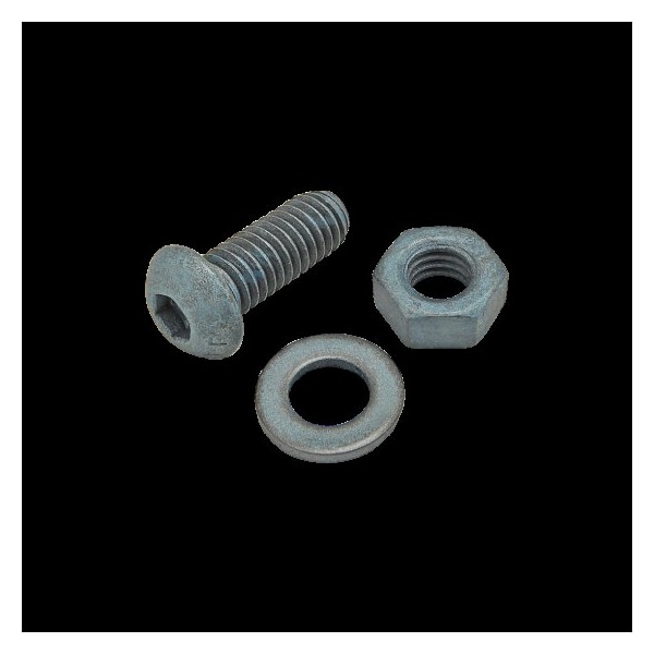 80/20 M6-1.00 Socket Head Cap Screw, Button, Blue Zinc Plated Steel, 16 mm Length 75-3467 - main