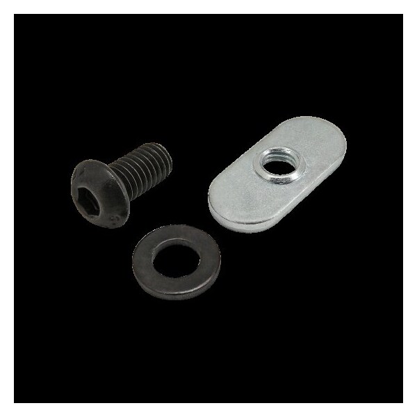 80/20 M6-1.00 Socket Head Cap Screw, Button, Blue Zinc Plated Steel, 12 mm Length 75-3518 - main