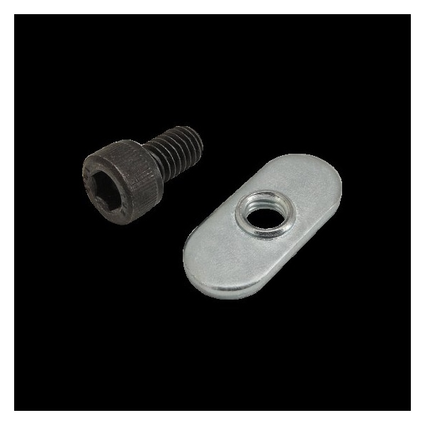 80/20 M6-1.00 Socket Head Cap Screw, Blue Zinc Plated Steel, 10 mm Length 75-3520 - main