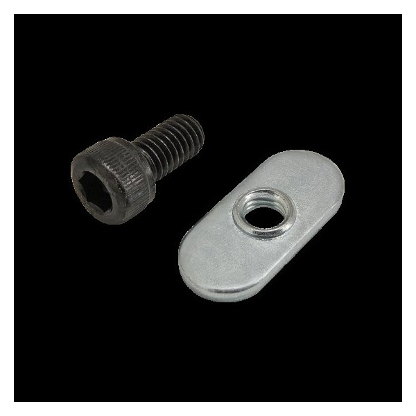 80/20 M6-1.00 Socket Head Cap Screw, Blue Zinc Plated Steel, 12 mm Length 75-3521 - main