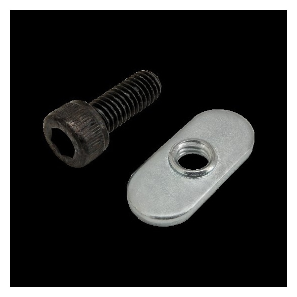 80/20 M6-1.00 Socket Head Cap Screw, Blue Zinc Plated Steel, 16 mm Length 75-3522 - main