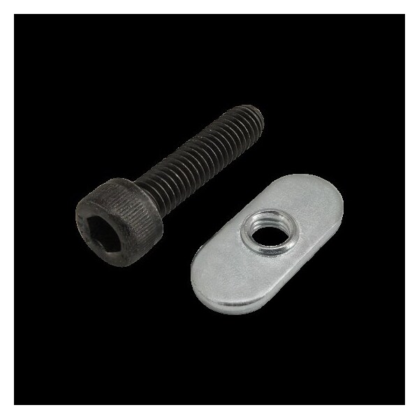 80/20 M6-1.00 Socket Head Cap Screw, Blue Zinc Plated Steel, 25 mm Length 75-3524 - main