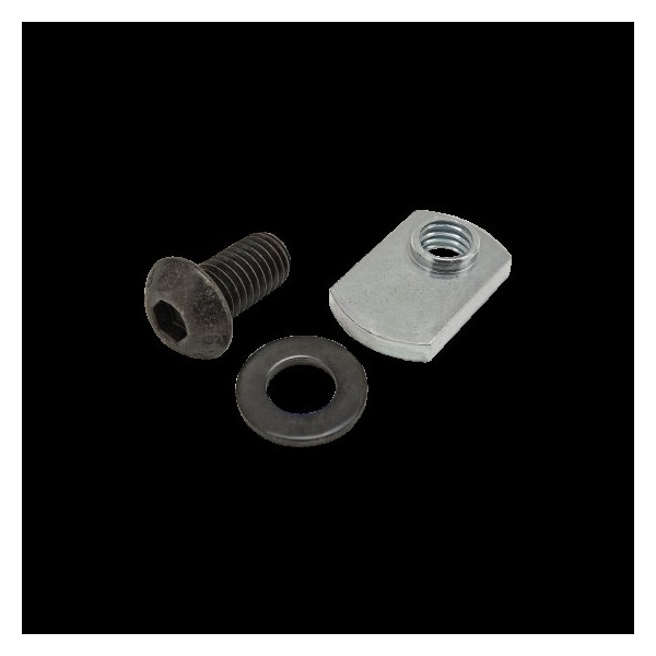 80/20 M8-1.25 Socket Head Cap Screw, Button, Black Zinc Plated Steel, 16 mm Length 75-3528 - main