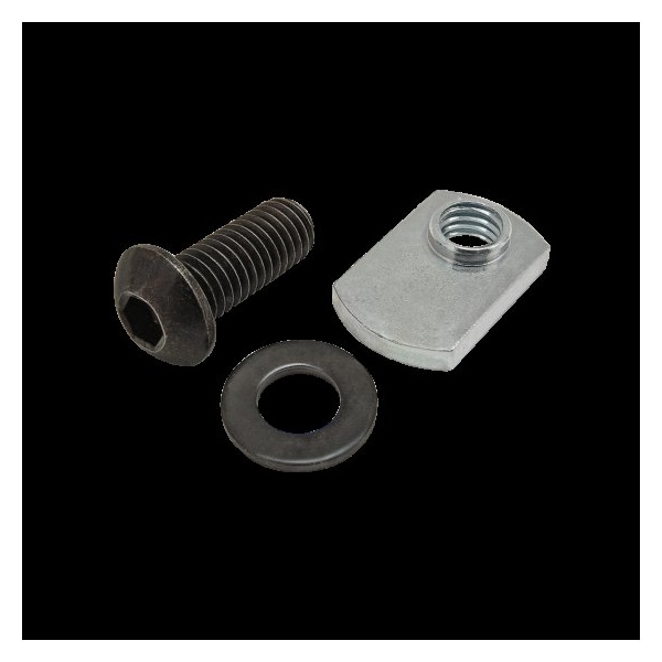 80/20 M8-1.25 Socket Head Cap Screw, Button, Black Zinc Plated Steel, 20 mm Length 75-3529 - main