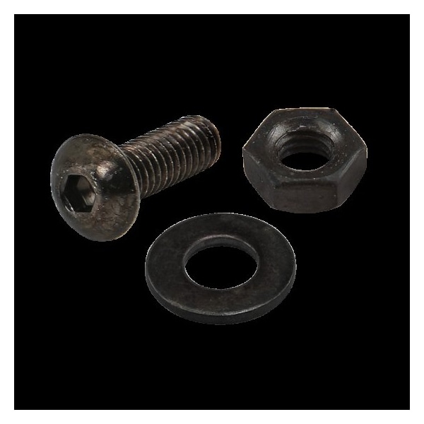 80/20 M4-0.70 Socket Head Cap Screw, Button, Black Zinc Plated Steel, 12 mm Length 75-3538 - main