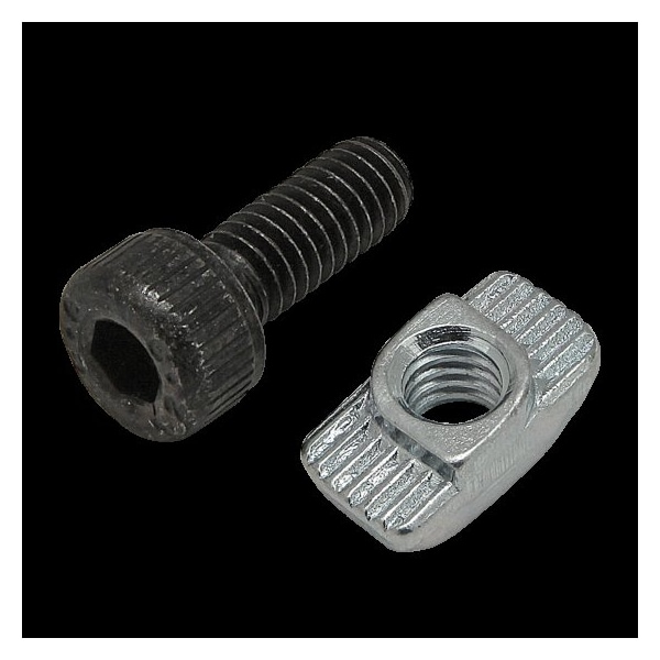 80/20 M4-0.70 Socket Head Cap Screw, Black Zinc Plated Steel, 10 mm Length 75-3556 - main