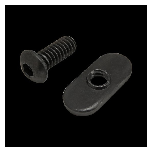 80/20 1/4"-20 Socket Head Cap Screw, Black Zinc Plated Steel, 5/8 in Length 75-3802