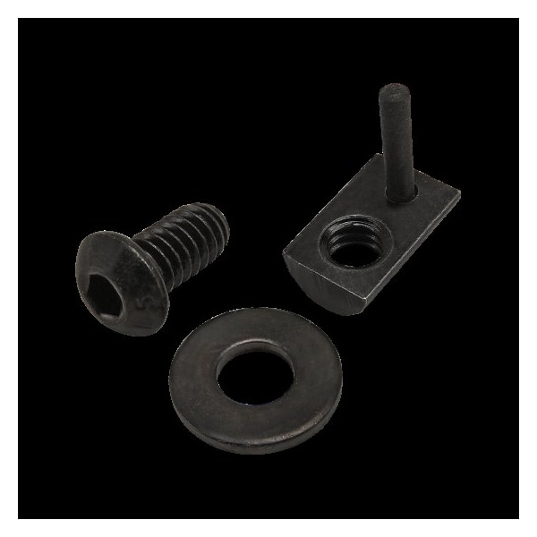 80/20 1/4"-20 Socket Head Cap Screw, Button, Black Zinc Plated Steel, 1/2 in Length 75-3807 - main