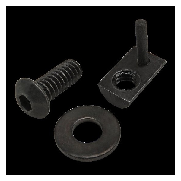 80/20 1/4"-20 Socket Head Cap Screw, Button, Black Zinc Plated Steel, 5/8 in Length 75-3809 - main