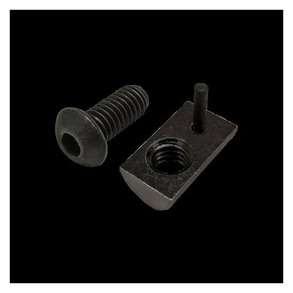 80/20 5/16"-18 Socket Head Cap Screw, Button, Black Zinc Plated Steel, 3/4 in Length 75-3829 - main