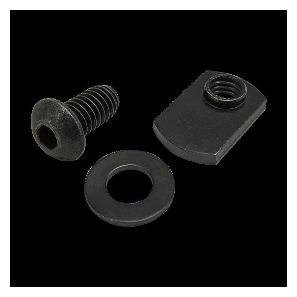 80/20 5/16"-18 Socket Head Cap Screw, Button, Black Zinc Plated Steel, 5/8 in Length 75-3832 - main