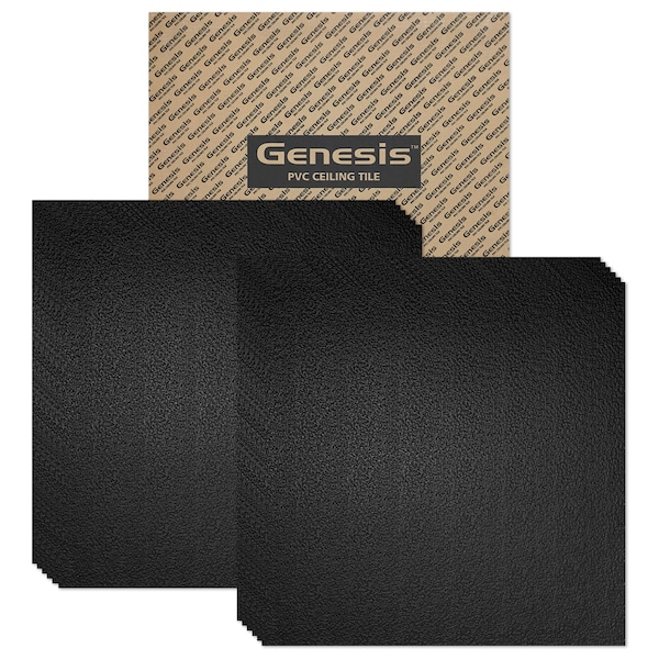 Genesis Stucco Pro Ceiling Tile, 24 in W x 24 in L, 12 PK 76007 - main