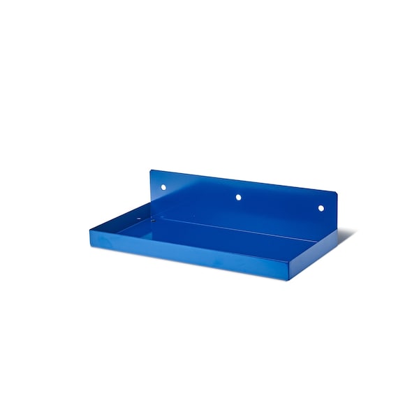 Triton Products 12 In. W x 6 In. D Blue Epoxy Coated Steel Shelf for 1/8 In. and 1/4 In. Pegboard 76126 - main