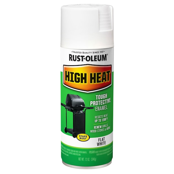 Rust-Oleum Spray Paint, White, Satin, 12 oz 7751830