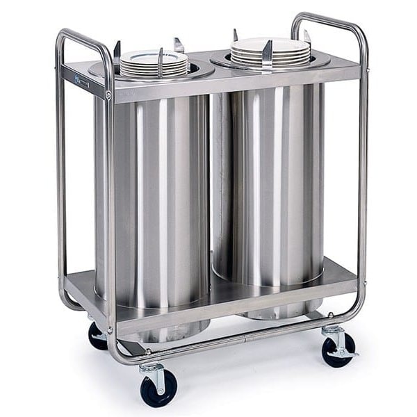 Lakeside Adjustable Non-Heat 2 Stack Tubular Dispenser; 4-1/4" to 7-1/2" Plates 772 - main