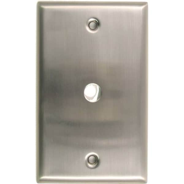 Rusticware Single Cable Switch Plate Satin Nickel 781SN