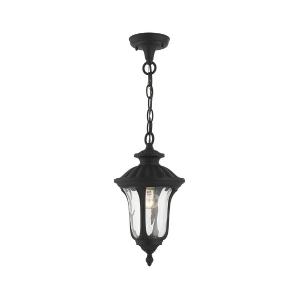 Livex Lighting Textured Black Outdoor Pendant Lantern, 1 7849-14 - main