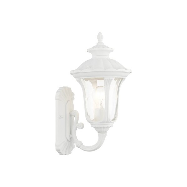 Livex Lighting Textured White Outdoor Wall Lantern, 1 Li 7850-13 - main