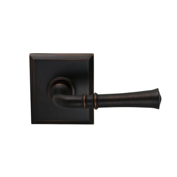 Omnia Lever Rectangular Rose Pass Lever 2-3/8" BS T Strike Tuscan Bronze 785 785RT/238T.PATB - main