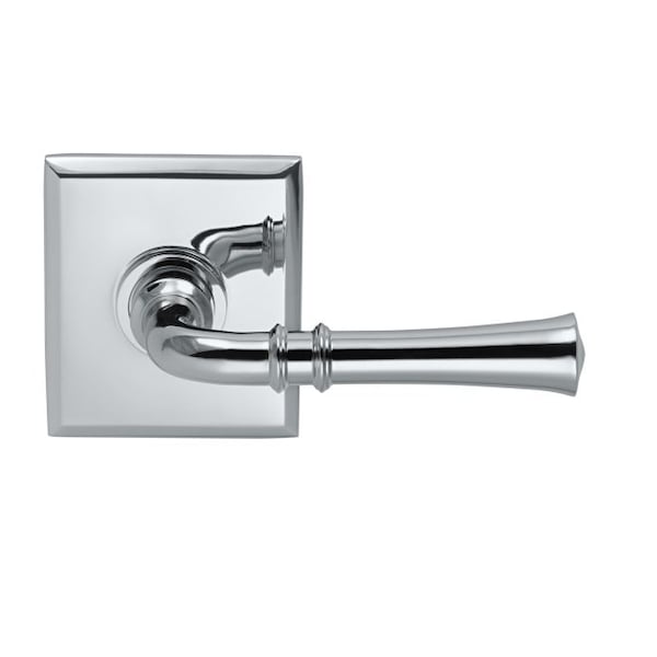 Omnia Lever Rectangular Rose Pass Lever 2-3/8" BS T Strike Bright Chrome 785 785RT/238T.PA26 - main