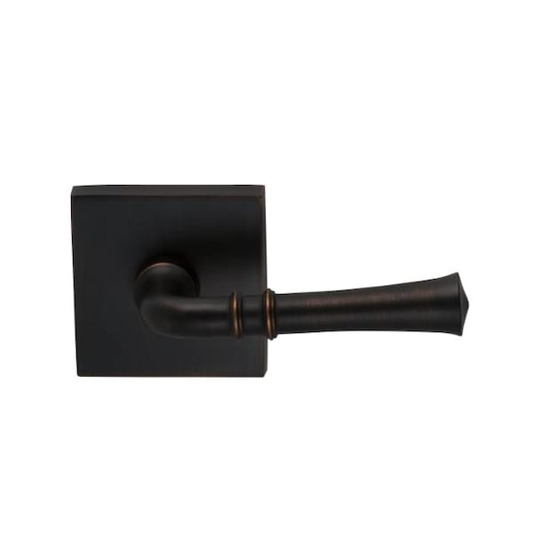Omnia Lever Square Rose Pass Lever 2-3/4" BS T Strike Tuscan Bronze 785 785SQ/234T.PATB