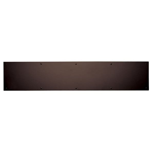 Trimco Kick Plate Dark Bronze Powder Coat 8"x34" 8X34.613 Zoro