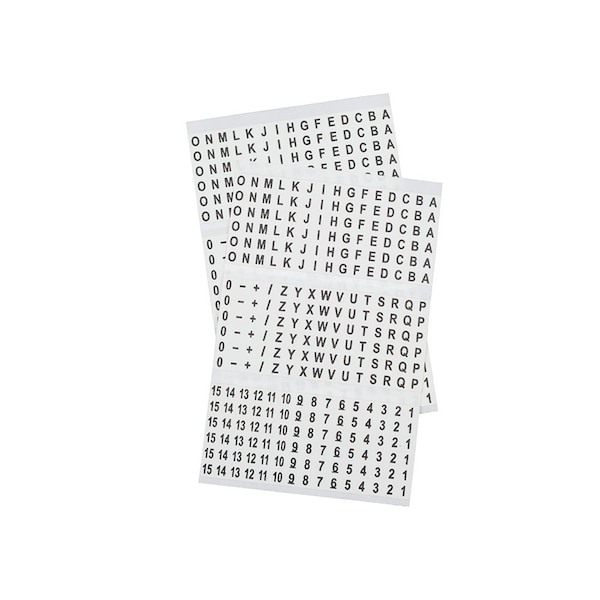 Klein Tools Wire Marker Book-Black Letters, Numbers and
