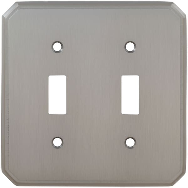 Omnia Double Toggle Traditional Switchplate Shaded Bronze 8014/D.SB