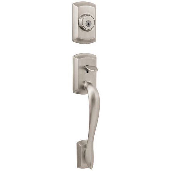 Kwikset Avalon Dummy Exterior Handleset Satin 802AVHLIP-15 - main