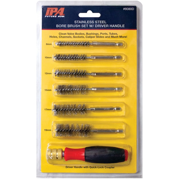 Innovative Products Of America Bore Brush Assortment w/ Driver 6-Piece 8080D - main