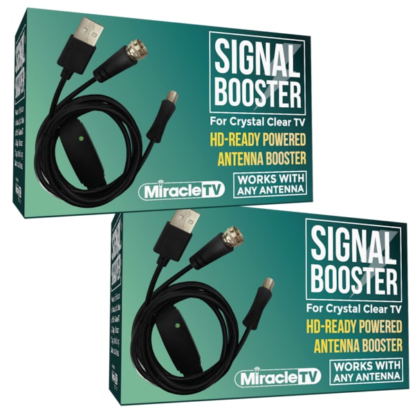 Miracle Tv HDTV Antenna Signal Booster, Hi-Pow, PK 2 602800 - main